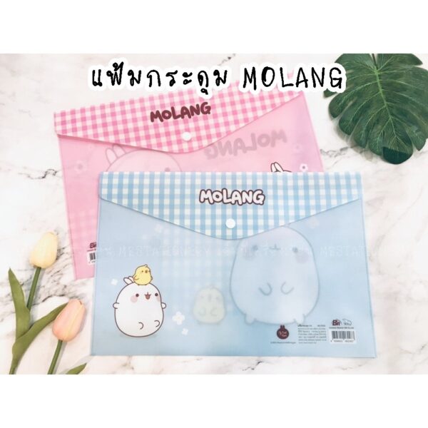 แฟ้ม แฟ้มกระดุม A4 MOLANG แฟ้มเก็บเอกสาร 20/ชิ้น