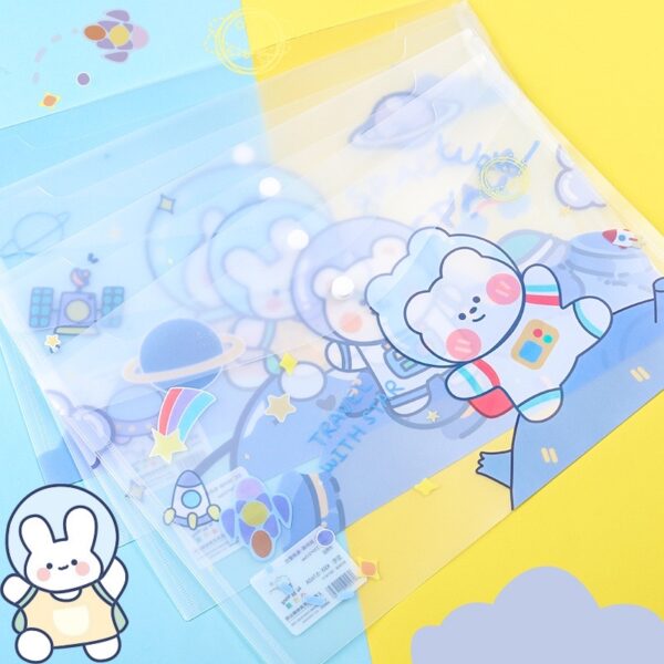พร้อมส่ง แฟ้มใส่เอกสาร A4 แฟ้มลายการ์ตูนน่ารัก คละแบบ 150/ชิ้น